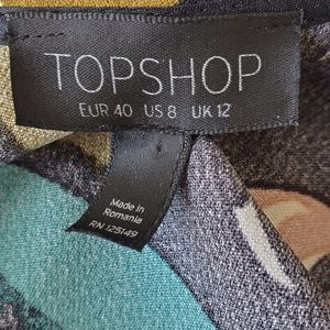 Topshop Tops - TOPSHOP Floral Abstract Peplum Sleeveless Top 8 Topshop Tops - TOPSHOP Floral Abstract Peplum Sleeveless Top 8